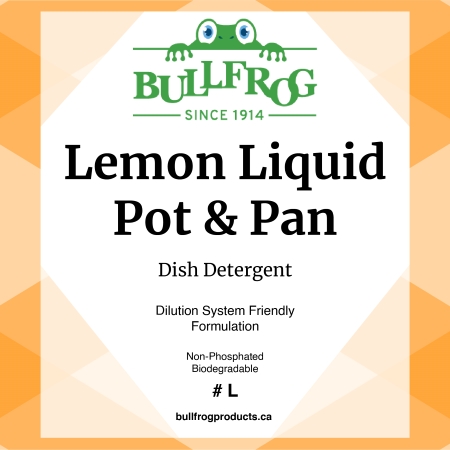 Lemon Liquid Pot and Pan front label image